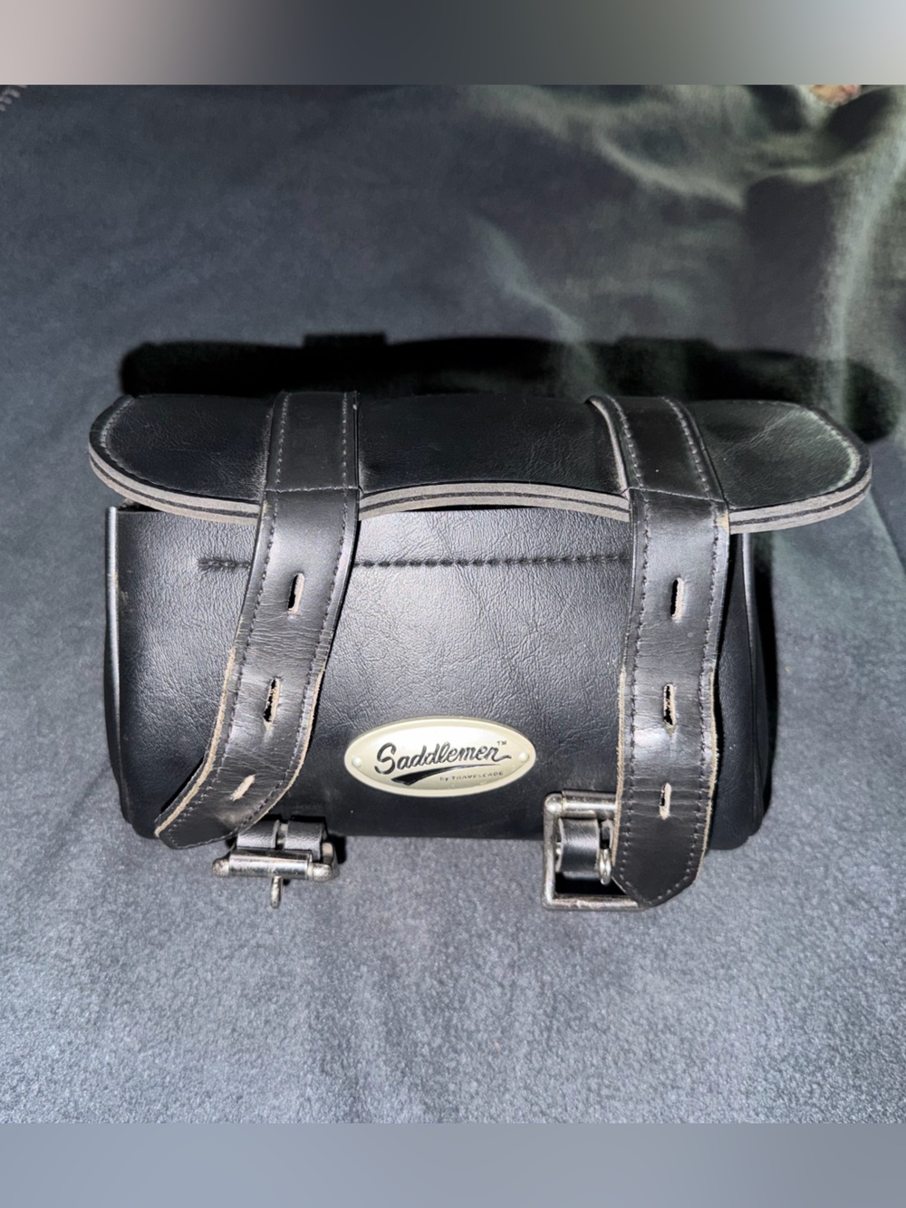 Saddlemen Black Leather Motorcycle Tool Pouch